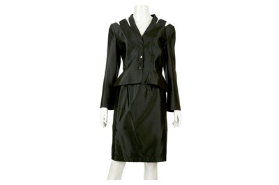 Lot 138 - Thierry Mugler Black Skirt Suit - size 42