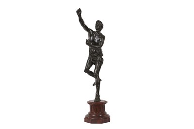 Lot 57 - A LATE 19TH CENTURY BRONZE FIGURE OF A HORSE TAMER AFTER THE MODEL BY GUILLAUME COUSTOU (FRENCH, 1677-1746)