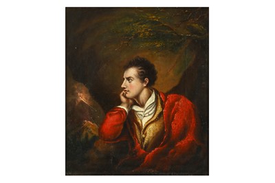 Lot 30 - A PORTRAIT OF LORD BYRON England, 19th century,...