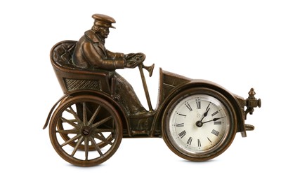 Lot 226 - AN EARLY 20TH CENTURY AMERICAN PATINATED BRASS...