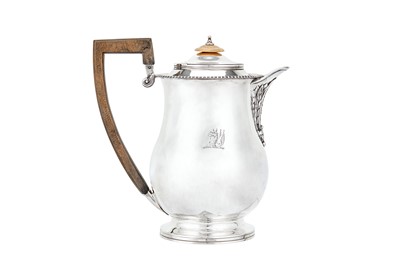 Lot 471 - A George III sterling silver coffee biggin or pot, London 1809 by Robert (I) and Samuel Hennell (reg. 28th Oct 1802)
