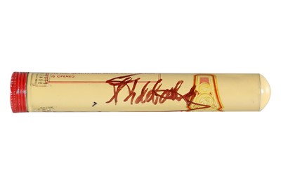 Lot 180 - BOLIVAR HABANA CIGAR CASE SIGNED BY FIDEL...