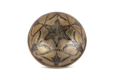 Lot 256 - An early to mid-19th century Greek or Balkan unmarked silver gilt and niello bowl, circa 1820-50
