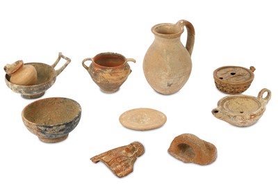 Lot 322 - A GROUP OF TERRACOTTA VESSELS Including a...