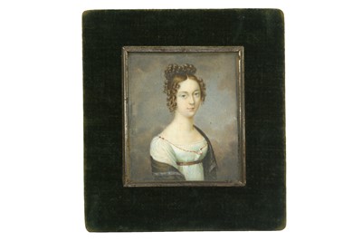 Lot 61 - A PORTRAIT MINIATURE OF BYRON'S HALF-SISTER,...