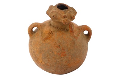 Lot 310 - A PRE-COLUMBIAN VESSEL  With a large globular...