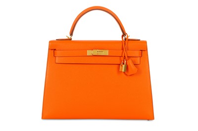 Lot 285 - Hermes Classic Orange Epsom Kelly Sellier 32