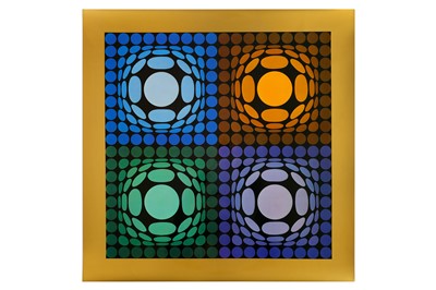 Lot 845 - Victor Vasarely (Hungarian, b.1906) 'Vega Bi...