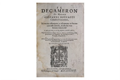 Lot 7 - Boccaccio (Giovanni) Decamerone, fourth...