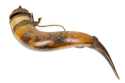 Lot 273 - A 19TH CENTURY GERMAN WMF PAINTED AND GILT...