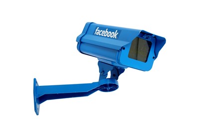 Lot 354 - POSTERBOY NYC 'FACEBOOK CCTV' CCTV camera,...