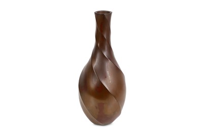 Lot 272 - A 1940'S JAPANESE BRONZE VASE of baluster form,...