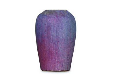 Lot 147 - A CHINESE FLAMBÉ-GLAZED VASE.
