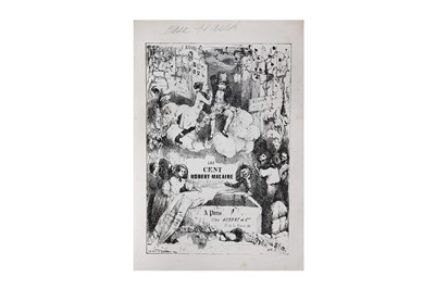 Lot 10 - Caricatures.- Daumier (Honoré) Les Cent Robert-...