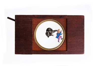 Lot 349 - A GROUP OF NINE HAND PAINTED MAHOGANY MAGIC...