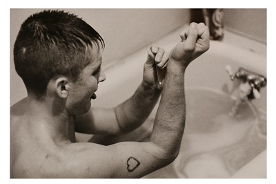 Lot 738 - Larry Clarke (b.1943) 'Man In Bath Shooting Up'...