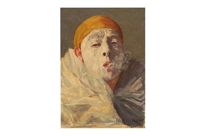 Lot 50A - ARMAND HENRION (BELGIAN 1875-1958) A Pierrot...
