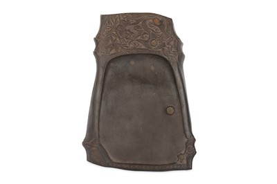 Lot 73 - A CHINESE ‘DRAGON AND PHOENIX’ INK STONE.