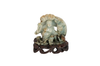 Lot 493 - TWO CHINESE HARDSTONE CARVINGS.