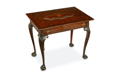 Lot 335 - An 18th Century marquetry inlaid walnut side...