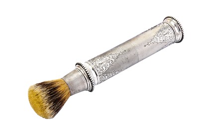Lot 166 - A LARGE VICTORIAN STERLING SILVER TRAVELLING...