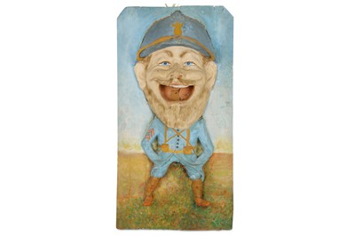 Lot 277 - A WORLD WAR I FRENCH PAPIER-MÂCHÉ PASSE BOULES...