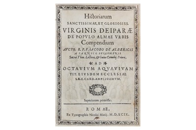 Lot 1 - Alberici (Giacomo)...