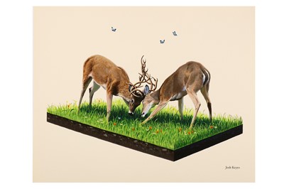 Lot 619 - Josh Keyes (American, b.1969) 'Weaving' 2008...