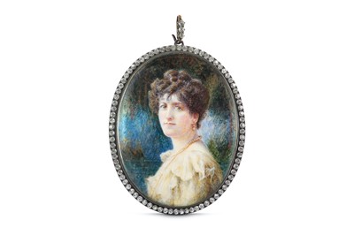 Lot 153 - MRS INEZ STANLEY EDWARDS (fl. 1902) Portrait...