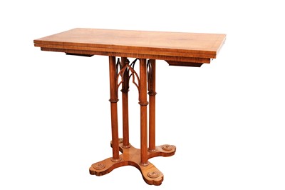 Lot 321 - A first 19th Century period elm card table,...