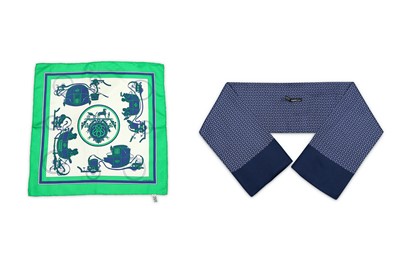 Lot 7 - Hermes Silk Pocket Square and Cravat