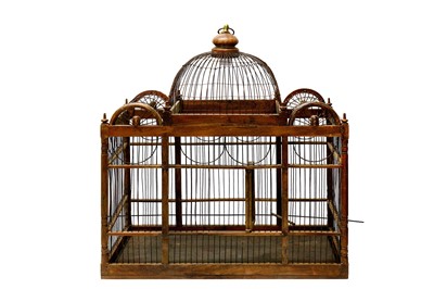 Lot 254 - A large birdcage, height 75cm x width 75cm x...