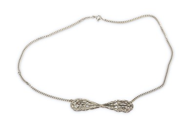 Lot 205 - A diamond pendant necklace, composed of...