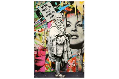 Lot 682 - Mr Brainwash (French, b.1966) 'Ghandi' Offset...
