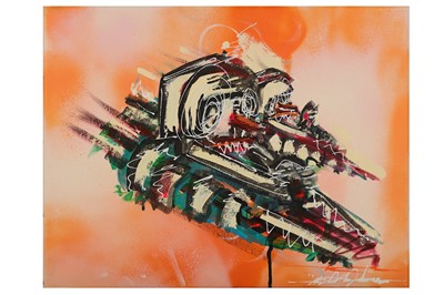 Lot 677 - Stevie Unknown (British) 'Racey' 2018 Acrylic...