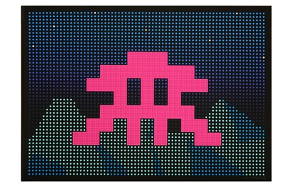 Lot 533 - Invader (French, b.1969) 'L.E.D.'  2017  Six...