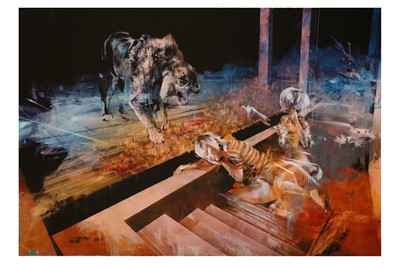 Lot 477 - Ian Francis (British, b.1979) 'Two People Feed...