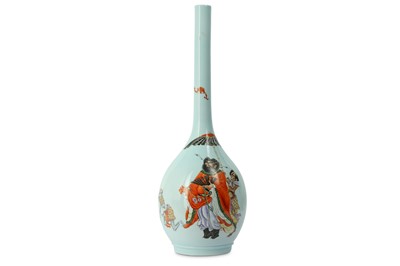 Lot 468 - A CHINESE FAMILLE ROSE ‘ZHONGKUI’ BOTTLE VASE.