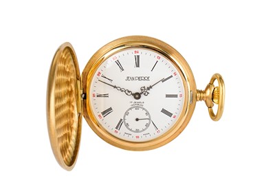Lot 181 - JEAN PIERRE. A 9K YELLOW GOLD FULL HUNTER...