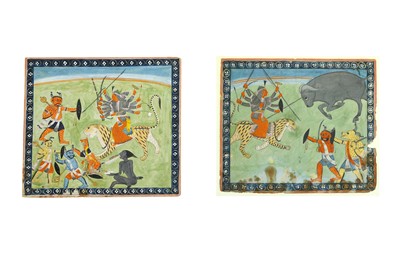 Lot 259 - TWO ILLUSTRATIONS FROM A DEVI MAHATMYA SERIES