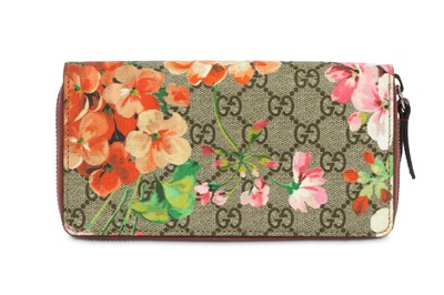 Lot 211 - Gucci GG Bloom Supreme Zip Around Wallet