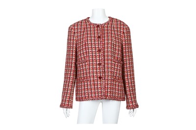 Lot 201 - Chanel Tweed Jacket - size 46