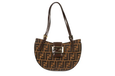Lot 261 - Fendi Round Zucca Print Shoulder Bag