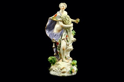 Lot 85 - After Meissen, a Derby porcelain allegorical...