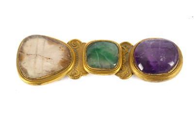 Lot 264 - A 19th Century Chinese gilt metal belt hook,...