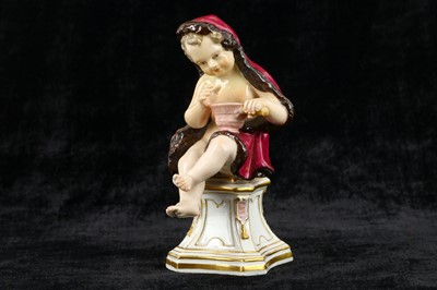 Lot 86 - A 19th Century Meissen porcelain allegorical...