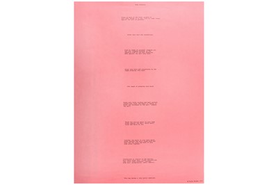 Lot 892 - Bruce Nauman (American b.1941)  'Body Pressure'...