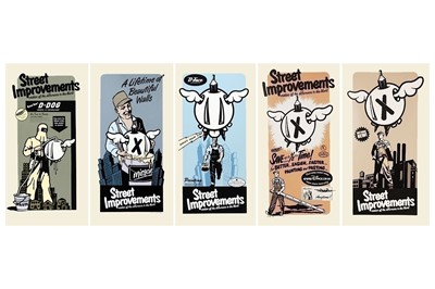 Lot 475 - D*Face (British, b.1978) 'Street Improvements -...