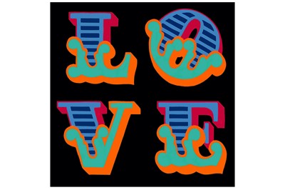 Lot 574 - Ben Eine (British, b.1970) 'LOVE Lenticular 2'...