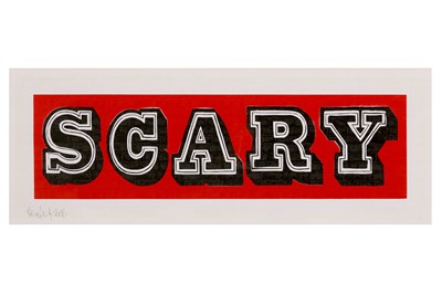 Lot 469 - Ben Eine (British, b.1970) 'Scary' 2009 Two...